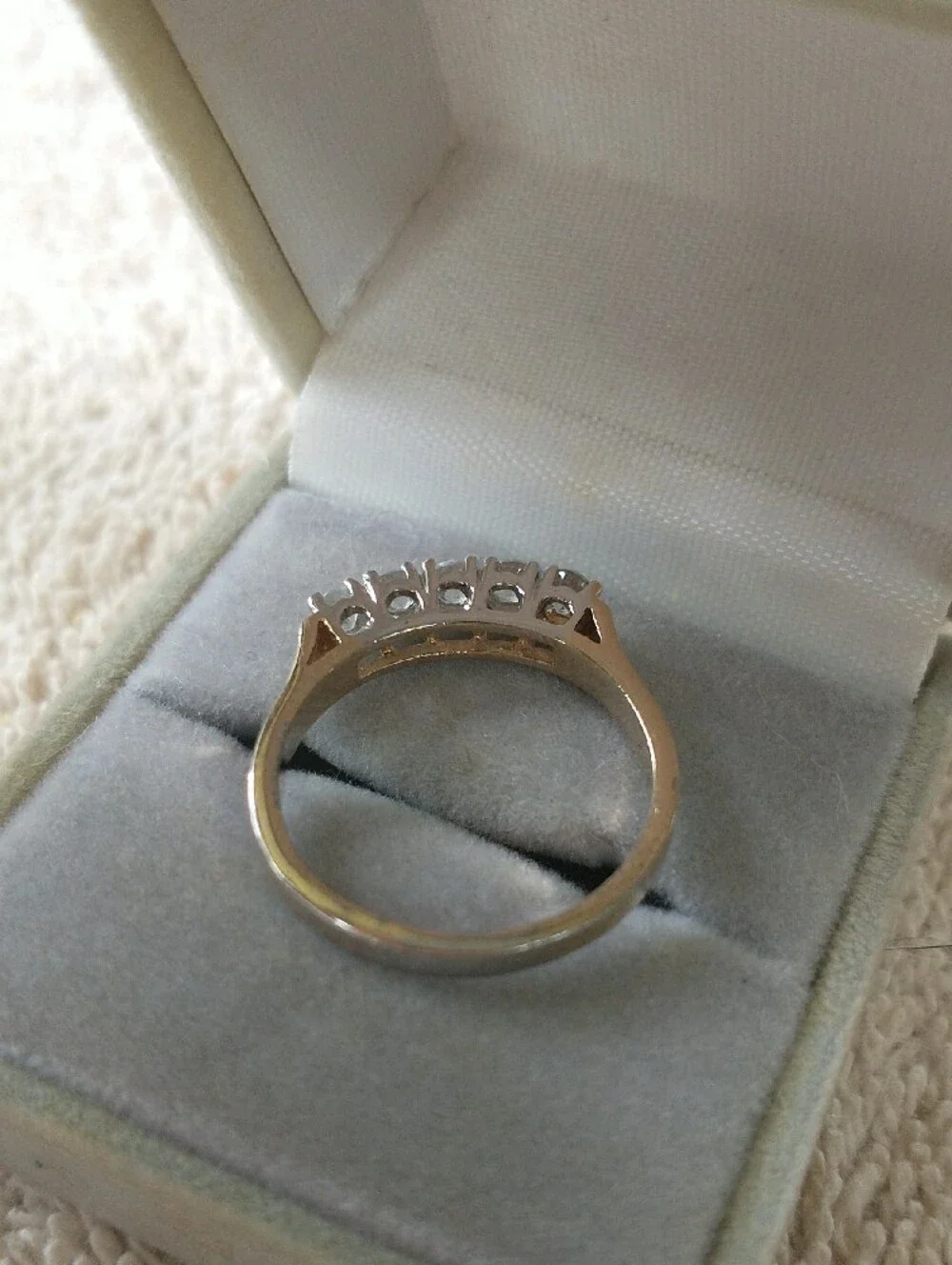 14k Solid Gold Wedding Band With Diamonds